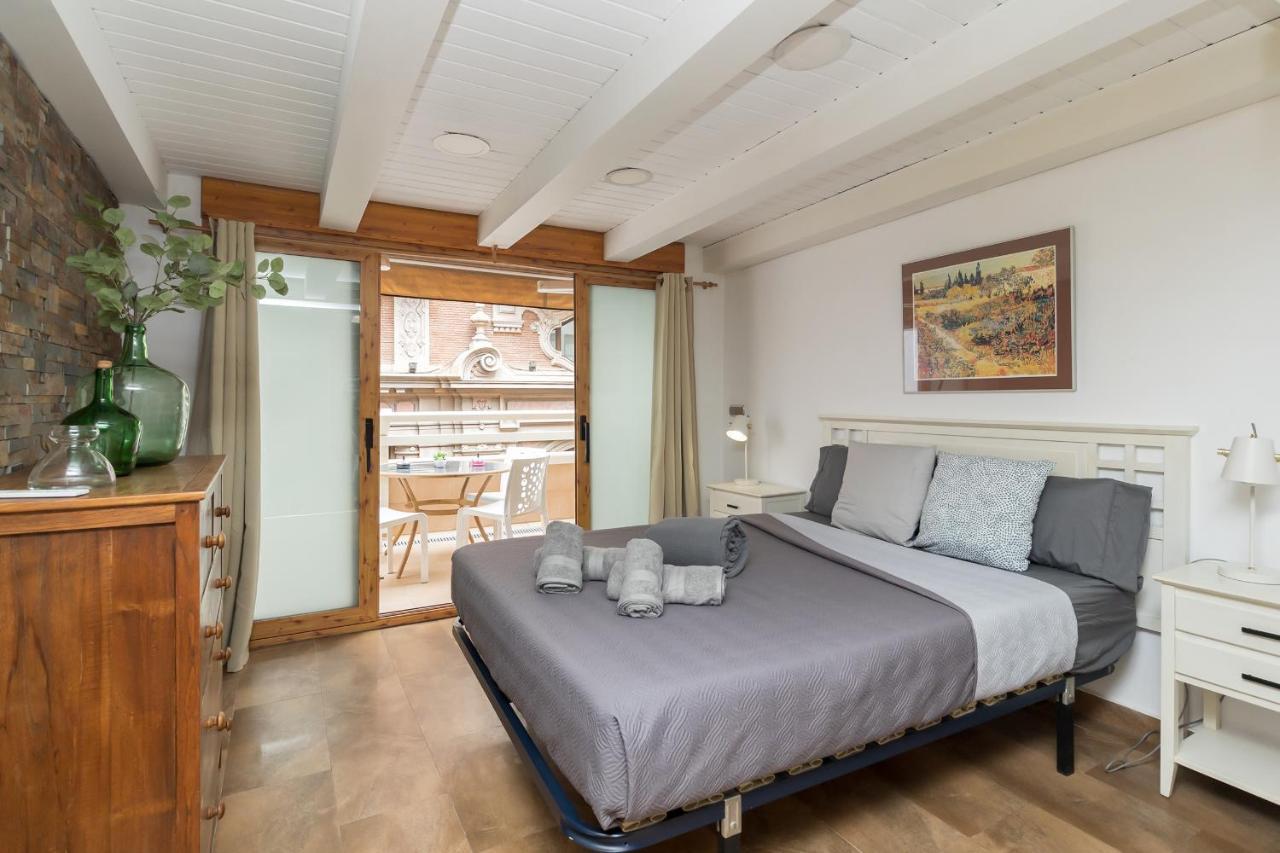 Loft Con Terraza Centro Valencia Apartman Kültér fotó